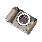 QIYAONUO SONY A7CR A7C2 用 ボディーハーフケース ボディケース バッテリーの交換でき 三脚ネジ穴付き カメラケース (カーキ)