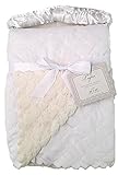 Payton Collection Reversible Sherpa Baby Blanket Payton White by SL Baby Collection