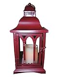 Green Pastures Wholesale Red Tin Lantern, 14-Inch [並行輸入品]