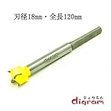 digram フォスナービット Forstner Bit　(刃径18mm) 【dm20004】