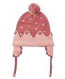 eriso Baby Little Girls Knitted Flower Budキャップかぎ針編み帽子 カラー: ピンク