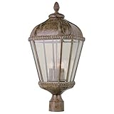 Trans Globe Lighting 5153 BRT 3-Light Post Lantern, Burnished Rust [並行輸入品]