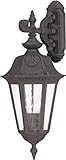 3 Light - Arm Down Large Wall Lantern - Seeded Glass [並行輸入品]