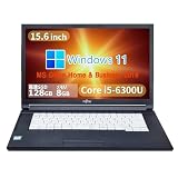 【整備済み品】富士通 ノートPC A576/15.6型/第6世代 i3-6100U/Win11 Pro/MS Office H&B 2019 /wajunのWIFI/Bluetooth/HDMI/16GB/1TB SSD