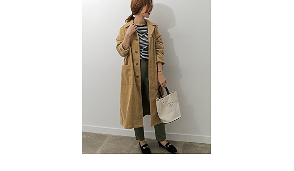 Amazon アーバンリサーチ ドアーズ レディース Urban Research Doors レディスコート コーデュロイロングコート Camel One コート ジャケット 通販