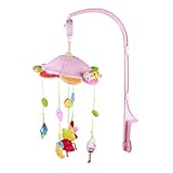 B Blesiya ベビーベッドおもちゃん　ミュージックボックス　音楽ぬいぐるみ　吊り玩具　動物の形　全２種類 - カエル