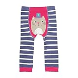 (フルギ) Frugi ベビー レギンス　キャット × バイオレット ストライプ サイズ2-3y ( 95 ) オーガニックコットン