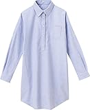 アビックス アルゴヴィア オックスフォードシャツワンピース産後授乳服 L ライトブルー オックス 356164