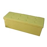 スツール 収納 座れる 3人掛け 110x38x38cm 耐荷重200Kg 折りたたみチェア 収納スツール スツールボックス スツール椅子 (グリーン, L)