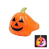 Ruanyi RGBハロウィーンバーダンス小道具の黄色変色LEDグローリングゴーストパンプキンリング（電池入り）