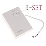 Fenteer 有線　ドアベル　チャイム　ハイサイレン　DC 12V 　ホームセキュリティアクセス　3個入り