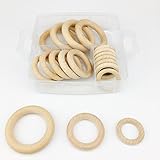 Mamimami Home はがため 安全素材 40-70mm ブナ リング 赤ちゃん　歯固め ペンダント ベビージム おしゃぶり　DIY アクセサリー チュアブルリング １層/ゼント　[BPAフリー