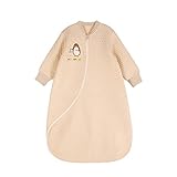 エルフ ベビー(Fairy Baby)子供用スリーパー オーガニックコットン 着る布団 寝袋春秋用 M カーキ