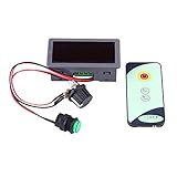 Akozonスピードコントローラ　6V 12V 24V PWM DCモータスピードレギュレータIRリモートコントローラ付きデジタルディスプレイ
