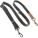 POOKIE 犬 ショルダーリード 肩掛け ウエスト 手持ち 3WAY ハンズフリー おしゃれ 手ぶら 布 キャンバス 生地 多頭飼い (追加リード)
