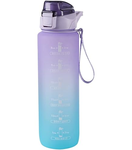 Amazon｜水筒 1000ml グラデーション タイムマーカー付きウォーター