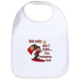 CafePress Not only am I cute I'm Portuguese too Bib - Standard Cloud White by CafePress