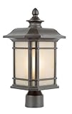 Trans Globe Lighting 5823 RT 13-Inch High Post Top Light, Rust by Bel Air Lighting [並行輸入品]