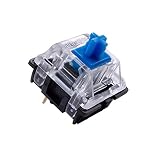 Gateronブルーメカニカルキースイッチ(青軸)20ケセット（20個）|タクタイル（Tactile）スイッチ|3ピン|メカニカルゲーミングキーボード用DIY交換可能スイッチ（20PCS）