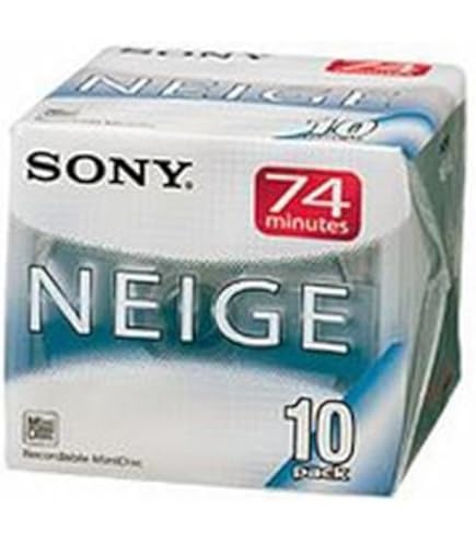 新品未使用 SONY Neige MD 80分 10パック Amazon | SONY MD (ミニディスク) 80分 10PACK NEIGE(ネージュ