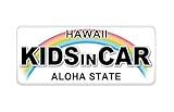 Sticker Shop Haru KIDS IN CAR マグネット ハワイ ナンバープレート風