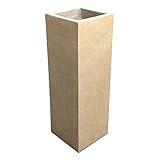 軽量コンクリート製植木鉢 フォリオ クアドラ クリーム 22cm 生活用品 インテリア 雑貨 花 ガーデニング プランター top1-ds-1706478-ah [簡素パッケージ品]
