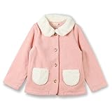 ブランシェス（branshes） 襟付きブークレ裏起毛アウター【ピンク/（01）80cm】