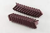 24pack Corner Bumpers Guards Furniture Protectors for baby Safety (Brown) [並行輸入品]