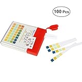 OUNONA pH試験紙 PHテスト 0-14　4色認識　すばやく正確に測定　プール　池　実験室　土壌　植え付け飲料水　pH試験　100ピース