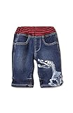 (フェリシモ) 迫力満点 リアルでかっこいい ダイナソー骨 デニム パンツ レッド キッズ ボーイズ 9