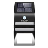 PROZOR ソーラーLEDライト 屋外ライト 人感センサー 自動点灯 防水防塵 配線 電池不要 玄関、軒先 壁掛け 庭先 玄関などに適用 日本語説明書付き