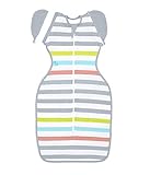 Love to Dream Swaddle UP 50/50 Lite, Multi Stripe, Medium, 13-18.5 lbs by Love to Dream