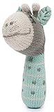 Finn + Emma Mini Rattle OrganicコットンニットRattle for Baby Boy or Girl マルチカラー U04-0904b