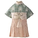 ONEKOSAMA OINUSAMA 犬 着物 [ダマスク柄グリーン/M]
