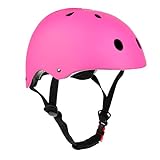 Perfk ヘルメット　キャンプ 　安全保護 　登山用　防護帽　サイクリング　消防救援　アウトドア 装備 全7種 - ピンクL, 頭囲59-60cm