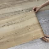 フロアタイル【超広幅30.5cm】木目 キズ残らず 工数削減設計 置くだ 貼るだけ クッション フロア マット 床 フロリング シート DIY 床材 玄関 床暖房 トイレ 店舗 洗面所 脱衣所 洗面台 リビング(30.5cmx5m/巻/約1畳、木目調 柄番号34）