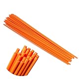 ディフューザー スティック 43cm 直径5mm 20本 リードアロマスティック ラタンスティック リードディフューザー スティック 人工繊維素材 高級 カビが出ない 長持ち 香りリードスティック 詰め替え 交換用 リフィル オレンジ