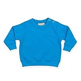 (ラークウッド) Larkwood 赤ちゃん・ベビー用 ポッパーボタン クルーネック スウェット 長袖トレーナー (24-36ヶ月) (サファイア)