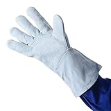 Lovoski 2ペアセット　L + XL　溶接手袋　溶接機保護　軽量　耐久性　耐熱性　安全性　牛革　電気アーク　MIG TIG