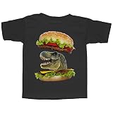 Lost Gods恐竜Cheeseburger幼児用グラフィックTシャツ – Lost Gods カラー: ブラック