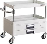 ＴＲＵＳＣＯ　フェニックスワゴン　７５０Ｘ５００ＸＨ６００　２段引出付　Ｗ色【PEW672XW】 (販売単位：1台)