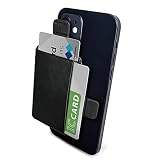 エレコム カードポケット ソフトレザー 磁気吸着 MAGKEEP iPhone12シリーズ対応 カード2枚収納 ブラック AMS-BP02BK