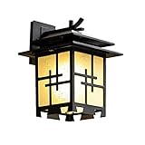 YJH+ パティオ防水ウォールランプ、屋外レトロ屋外ヴィラドアホールガーデンコリドール通路シングルヘッドE27、27 * 26 * 30CM 美しく、寛大な ( サイズ さいず : 27*36*30C