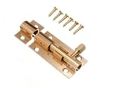 ドアボルトバレルスライドロック50 mm 2インチ真鍮ネジ(Pack of 2 )