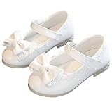 FireflyShop ベビー 靴 フォーマル シューズ リボン 柔らかい ファーストシューズ 結婚式 入園 子供 女の子 キッズ (22/ 13.0cm, ホワイト)