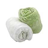 Cozy Fleece Microplush Fitted Crib Sheet, Mint/White [並行輸入品]