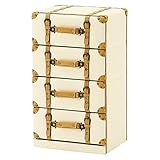 チェスト 4段 タンス 収納家具 アイボリー