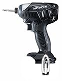 日立工機 18V コードレスインパクトドライバー ブラック 充電式 蓄電池・充電器別売り WH18DKL(NN) 本体のみ