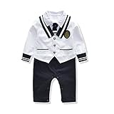 (キッズインタイム)KIDSINTIME 赤ちゃん服 ベビー服 なりきり ネイビー 蝶ネクタイ付 カバーオール 付重ね着風 フォーマルカバーオール 長袖 ロンパース 0-24MONTHS