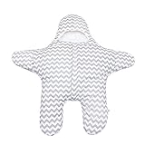 Jolieer 赤ん坊の寝袋 シュラフ ベビー おくるみ 星型アフガン ブランケット　スターラップ 暖かい 春秋冬用 赤ちゃん対応 柔らかい肌触り (寸法100cm, ブルー グレー)